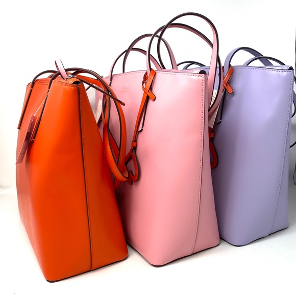 Kate ♠️Spade Large Women’s Tote Zina Leather Pink - Picture 9 of 10